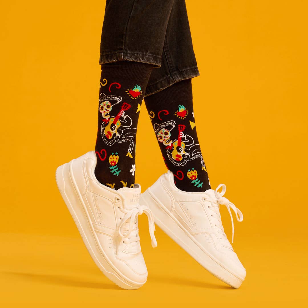 KYLIE CRAZY - Vente Chaussettes – unisexe - Chaussettes unisexes sans couture en coton Mariachi7