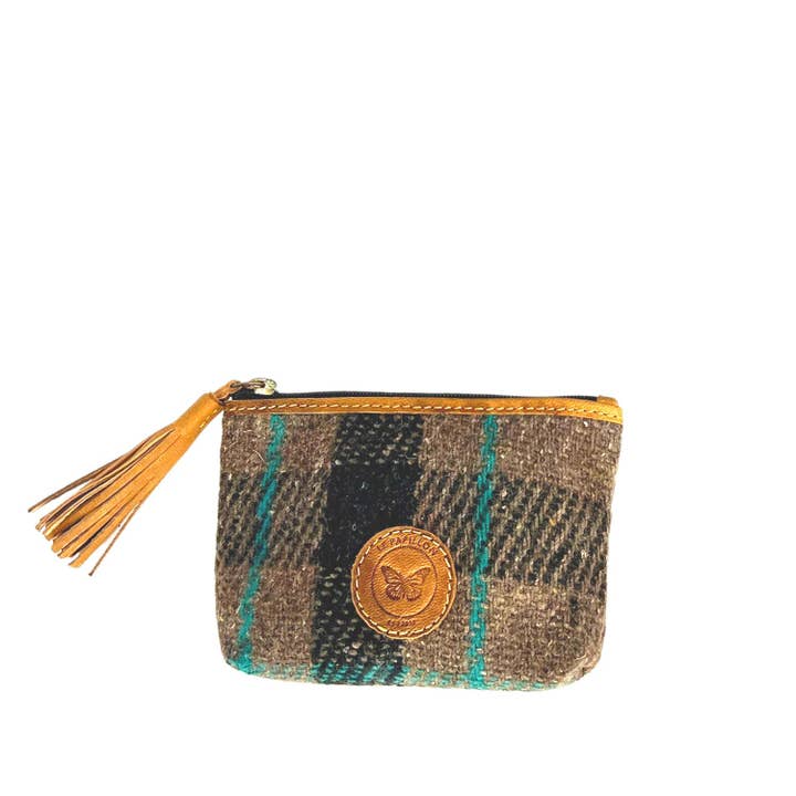 Highland Pouch with Tassel Brown for wholesale by Le Papillon