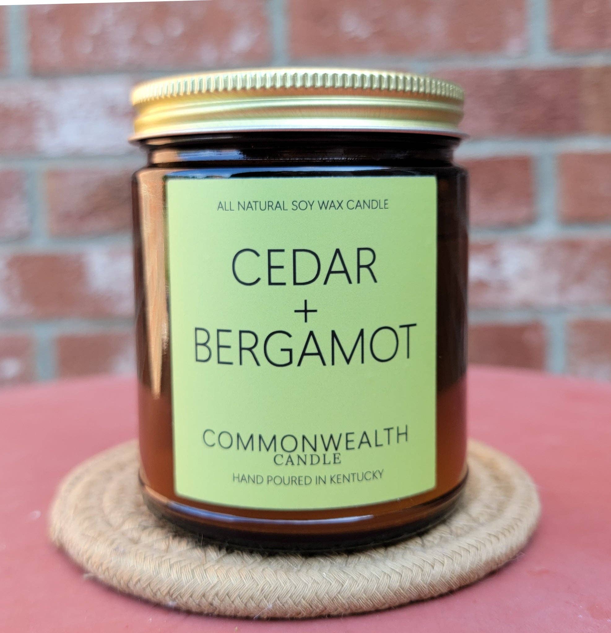 Commonwealth Candle - Wholesale Jar/Filled Candle - Cedar + Bergamot1