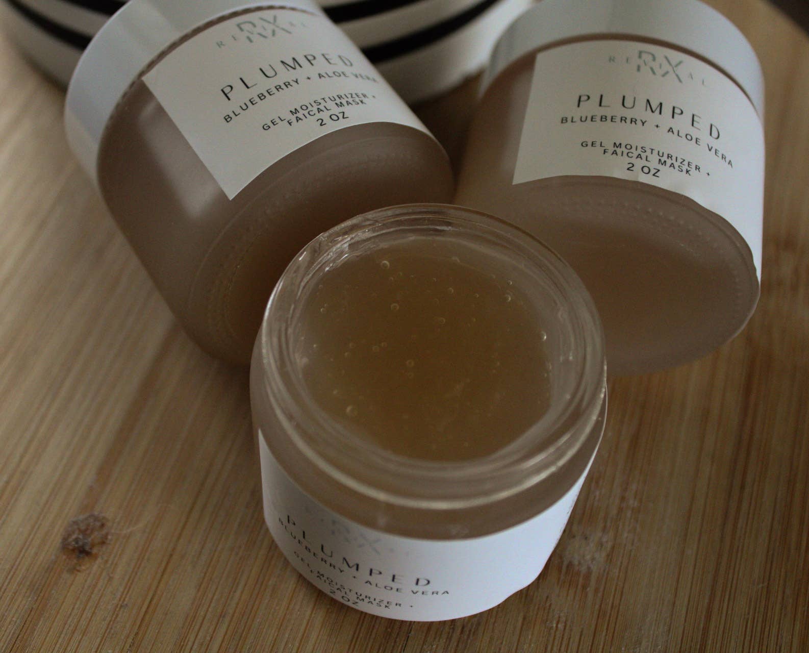 revival rx - Wholesale Facial Moisturizer - PLUMPED: blueberry aloe gel moisturizer + mask1