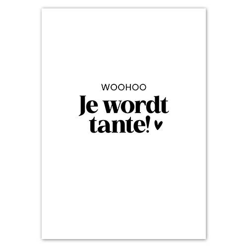 Liefz - Wholesale Baby Card - Card | Woohoo, you're becoming an aunt0