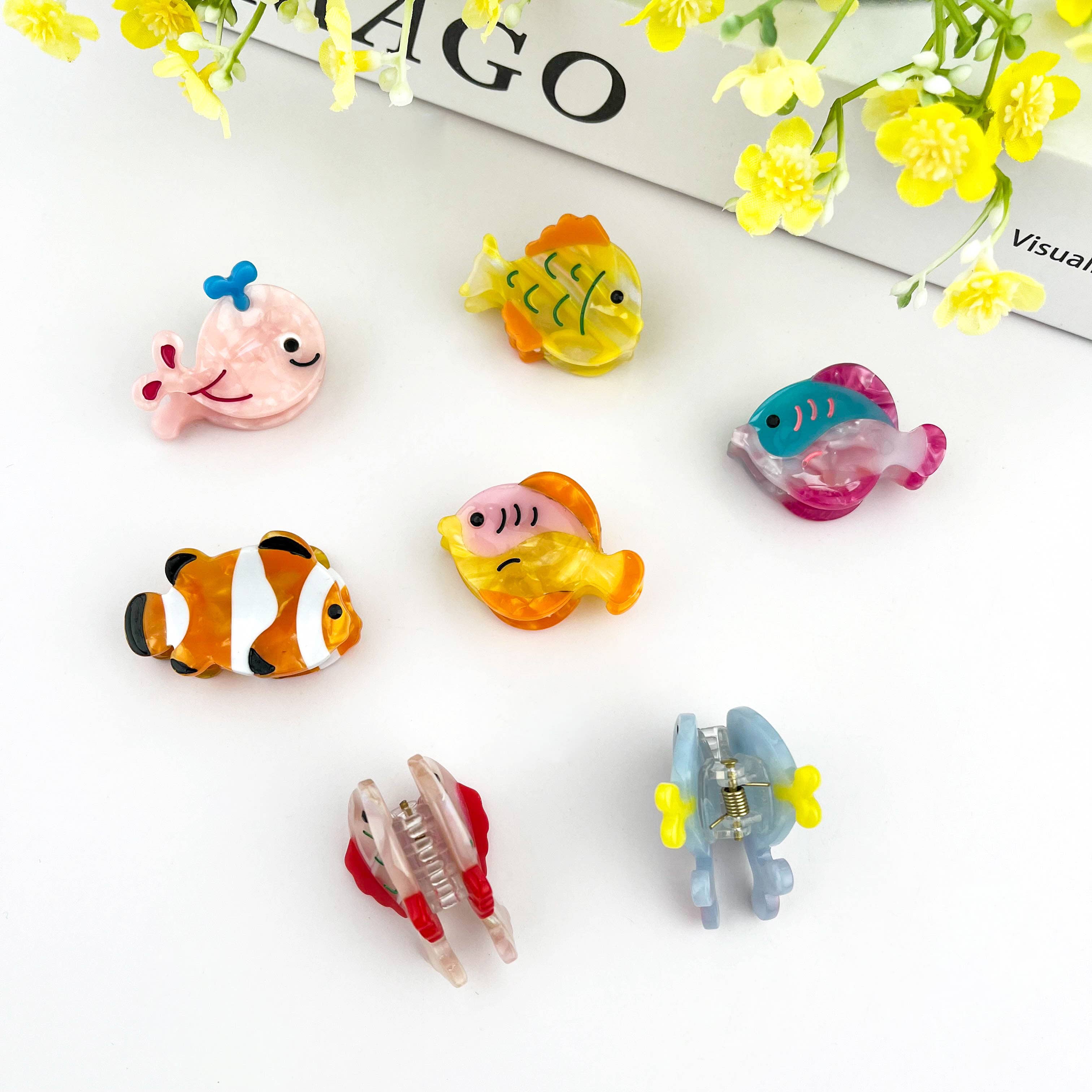 TheDivaSoap - Wholesale Hair Clip - Women's - Ocean Fish Mini Claw Clip, Whale Hair Clip10