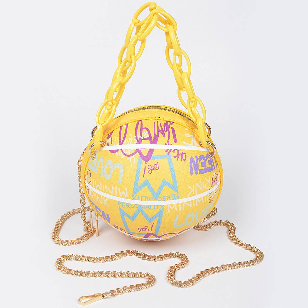 3AM BY H&D ACCESSORIES - Wholesale Crossbody Bag - Women's - Graffiti Basketball Chain Bag6