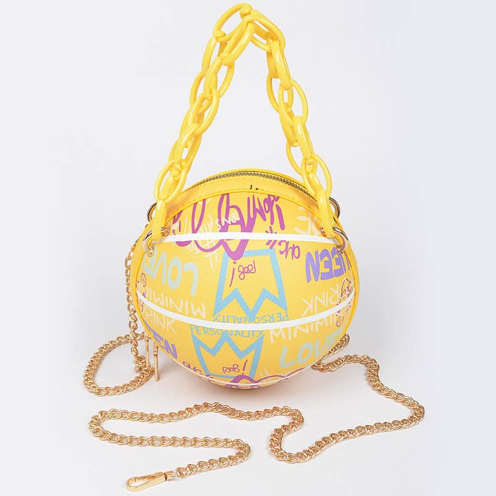 3AM BY H&D ACCESSORIES - Wholesale Crossbody Bag - Women's - Graffiti Basketball Chain Bag6