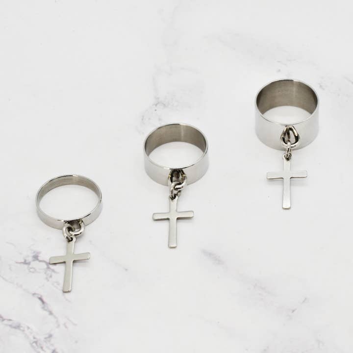 Cross ring for wholesale by Angiie