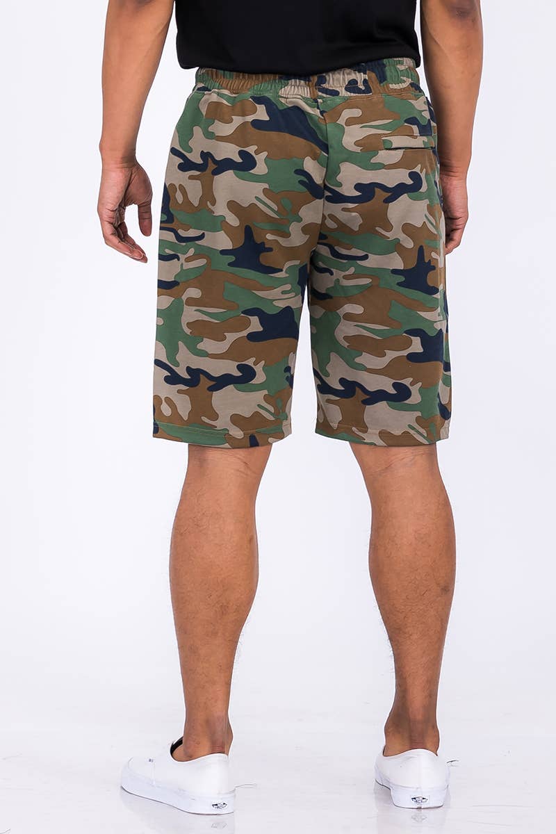 WEIV - Vente Short – homme - SP111 Short de survêtement en coton chiné pour homme26