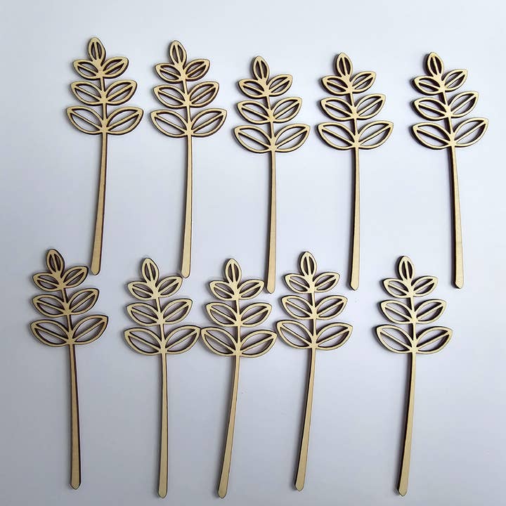 Tige de Fleur en Bois - Stock Ouvert - Ensemble de 12 Tiges Identiques pour la vente par LB Personalized Design