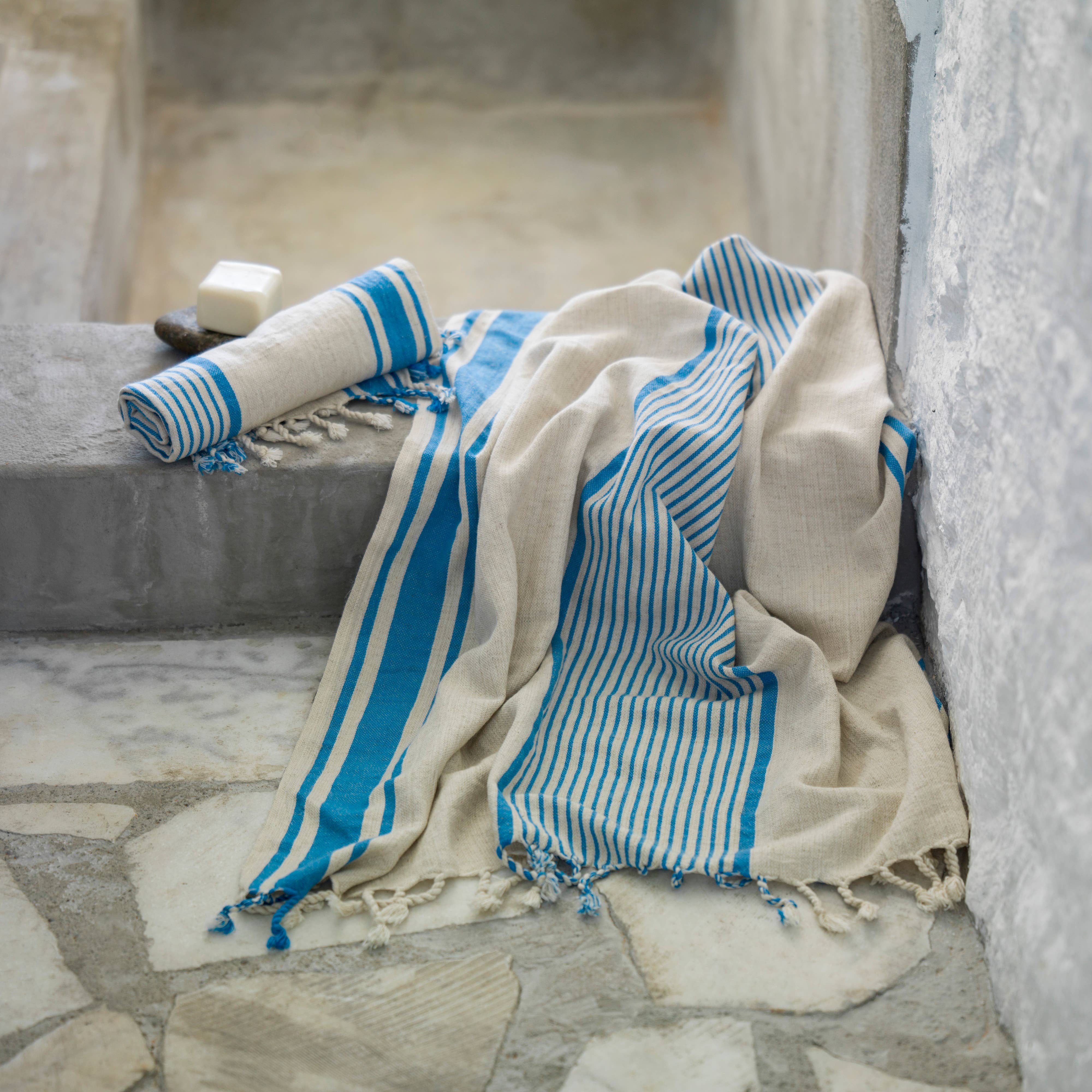 loom.ist – wholesale Beach towel – Linen Striped Turkish Towel/Beach Towel17