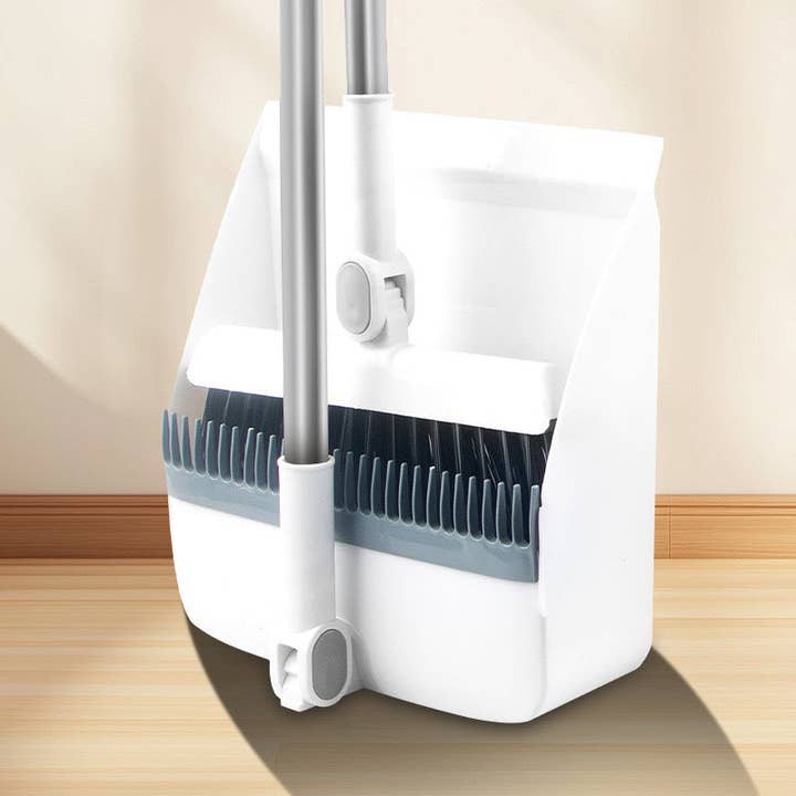 Hair Imports NYC - Wholesale Cleaning Brush - 3-in-1 Salon Broom & Dustpan Set - Hair-Free Cleaning System