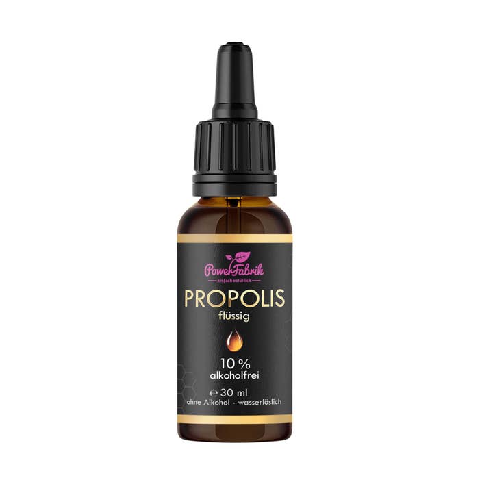 Propolis 10% ekstrakt, med pipette - 30 ml (alkoholfri & vand for engroshandel hos Power Fabrik