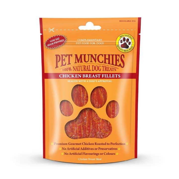 Pet Munchies Chicken Breast 100g for wholesale by Victory Pet Products Ltd