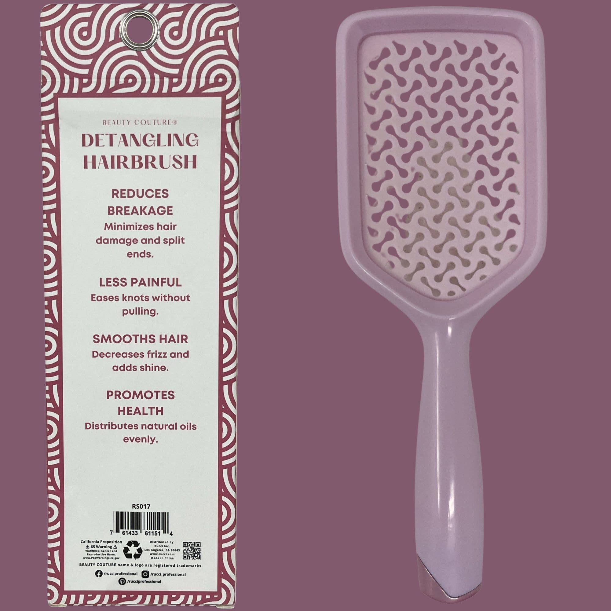 Rucci Professional - Wholesale Hair Brush/Comb - Rucci Detangling Hair Brush – Anti-Frizz, No Breakage, Shine2