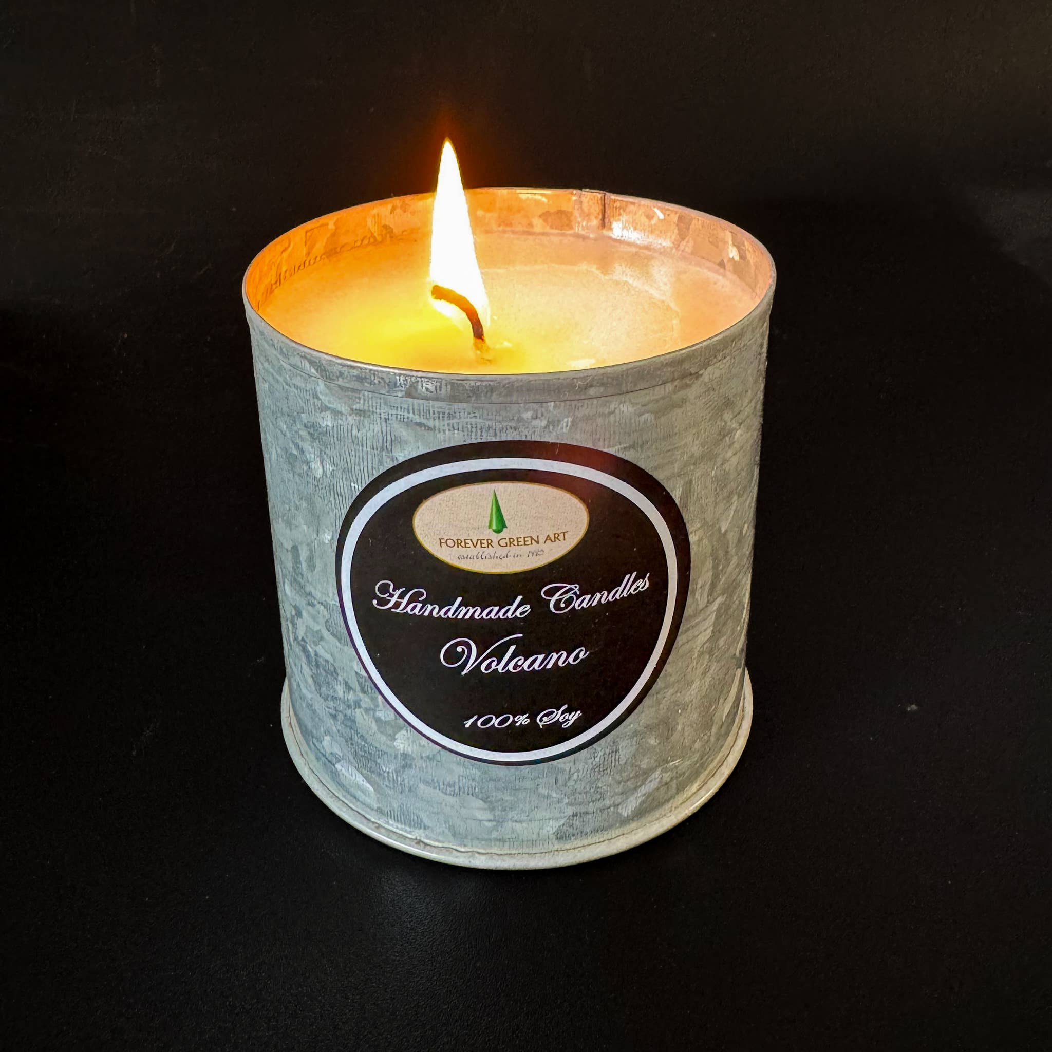 Forever Green Art - Wholesale Travel candles - 3x3 Silver & Gold Tin Cup Candle0