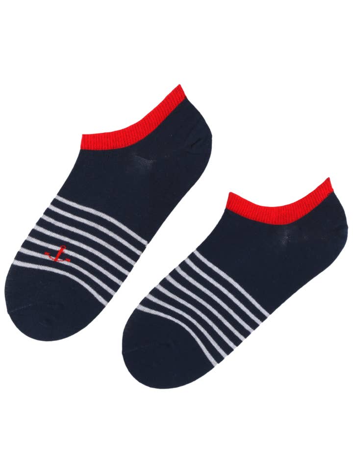 CREW mörkblå lågskurna bomullsstrumpor för wholesale av Sokisahtel I BestSockDrawer