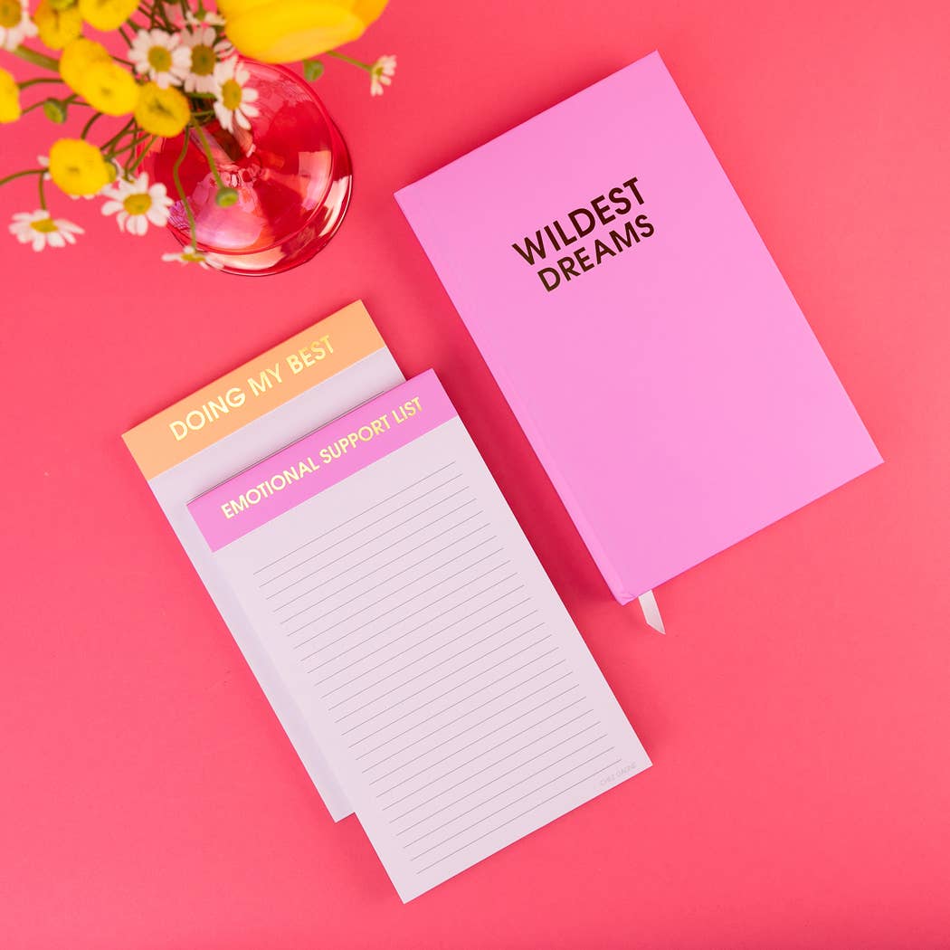 Chez Gagné - Wholesale Notepad - Doing My Best - Lined Notepad - Apricot - 65 perforated pages - 5x8 6