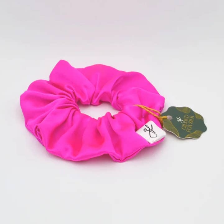 Hot Flash Scrunchie for wholesale by Gilded Fox Silk