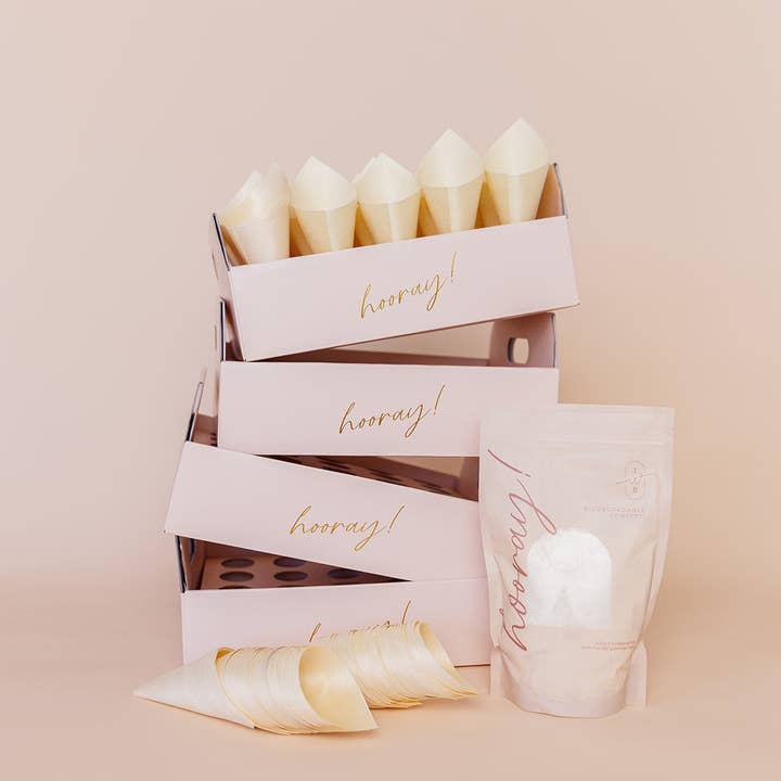 The Whole Bride - Wholesale Confetti - The Ultimate Confetti Bundle - Heart (cones, confetti + trays)4