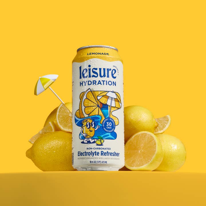 Leisure Hydration - Wholesale Flavored/Infused Water (Non-Carbonated) - Leisure Hydration Electrolyte Lemonade (16 oz x 12pk)