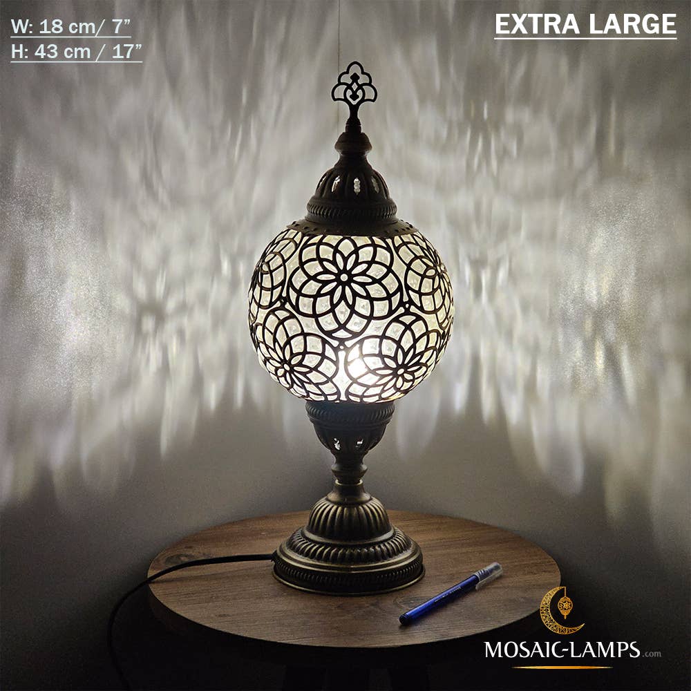 Mosaic Lamps - Wholesale Accent/Desk Lamp - Laser Blown Globe Regular Table Lightings, Desk Lamps, Ottom1