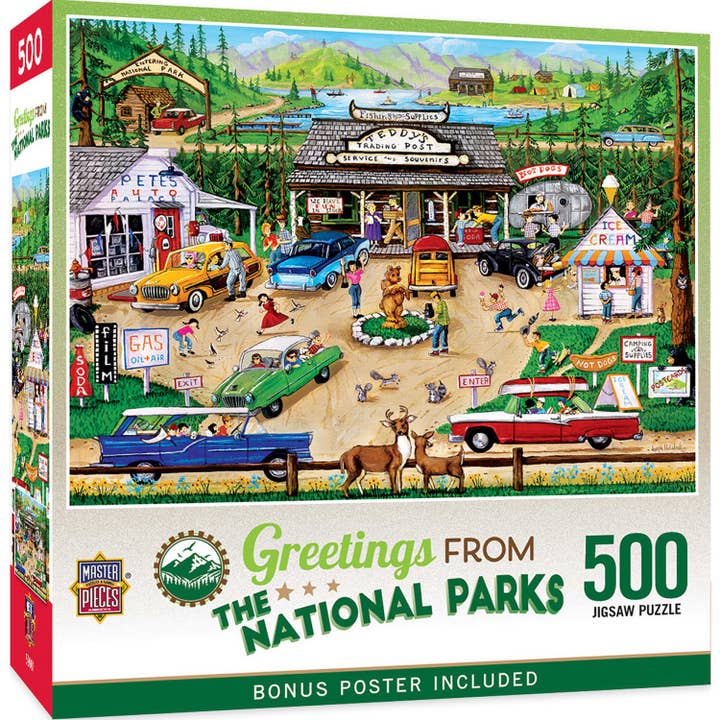 Greetings From The National Parks - 500 Piece Jigsaw Puzzle for wholesale by Masterpieces Puzzles