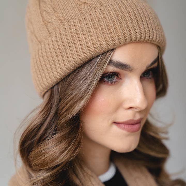 Ander - Wholesale Beanie - Women's - BELLANO Cashmere Blend Knitted Beanie 9