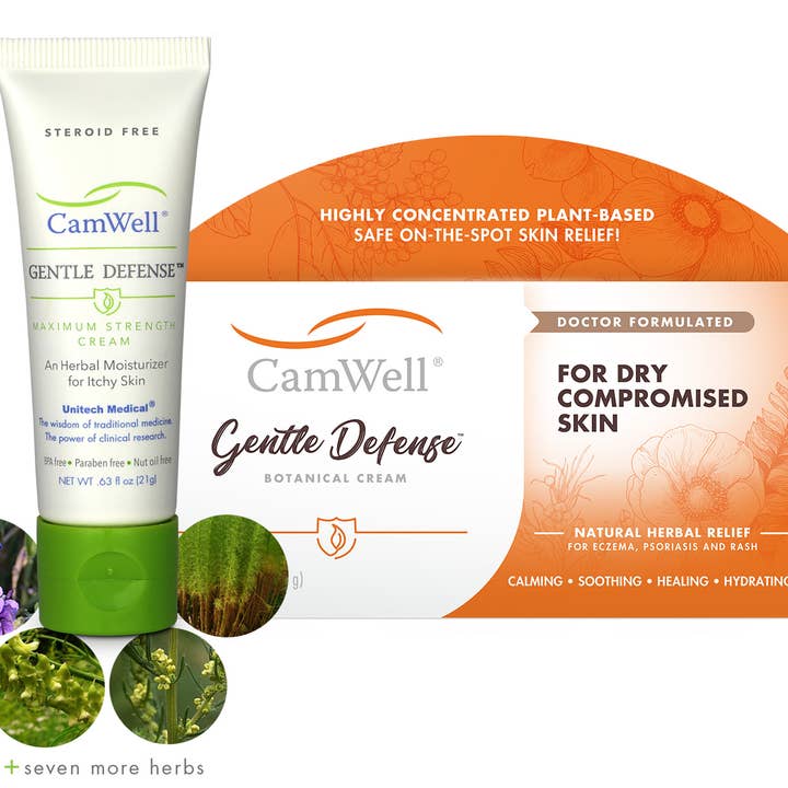 Eczema Natural Relief Steroid-free CamWell Gentle Defense for wholesale by Unitech Medical, the maker of natural CamWell