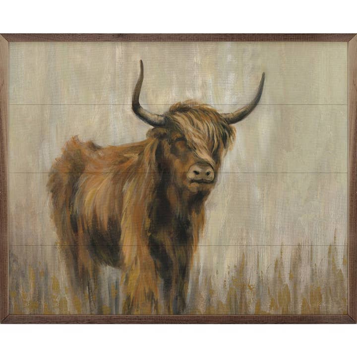 Highland Mountain Cow By Silvia Vassileva for wholesale by Kendrick Home