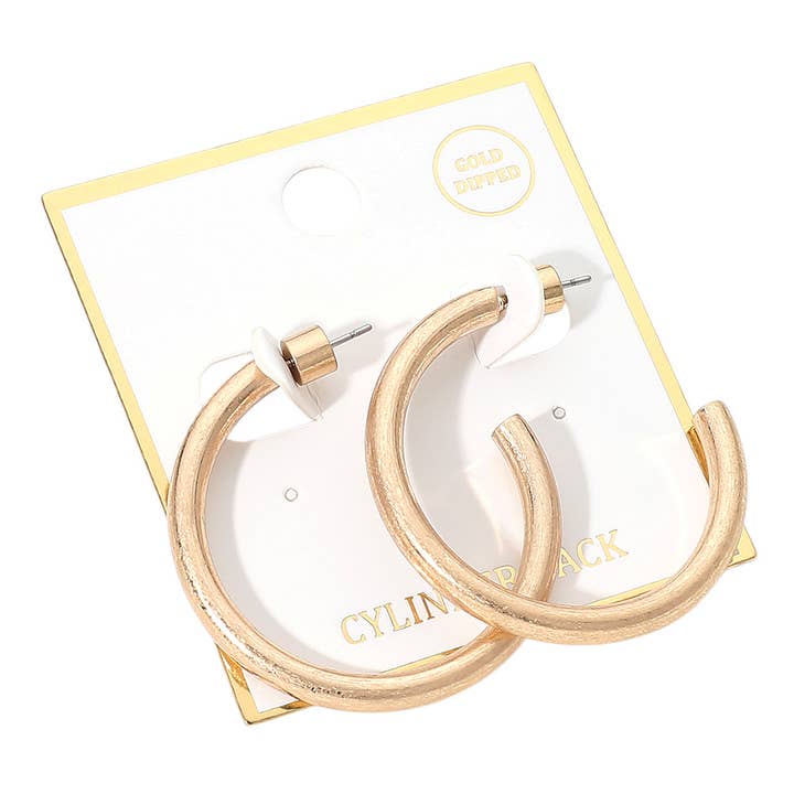 Sensibling Corp. - Venta al por mayor Pendientes de aro - Pendientes de Aro Abiertos Audaces Chapados en Oro6