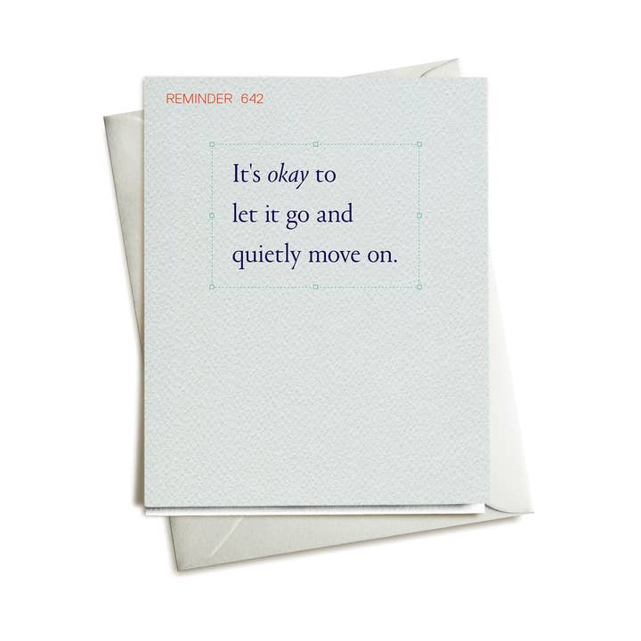 Let It Go * Reminders Set | Greeting Card for wholesale by SpecialOrbits
