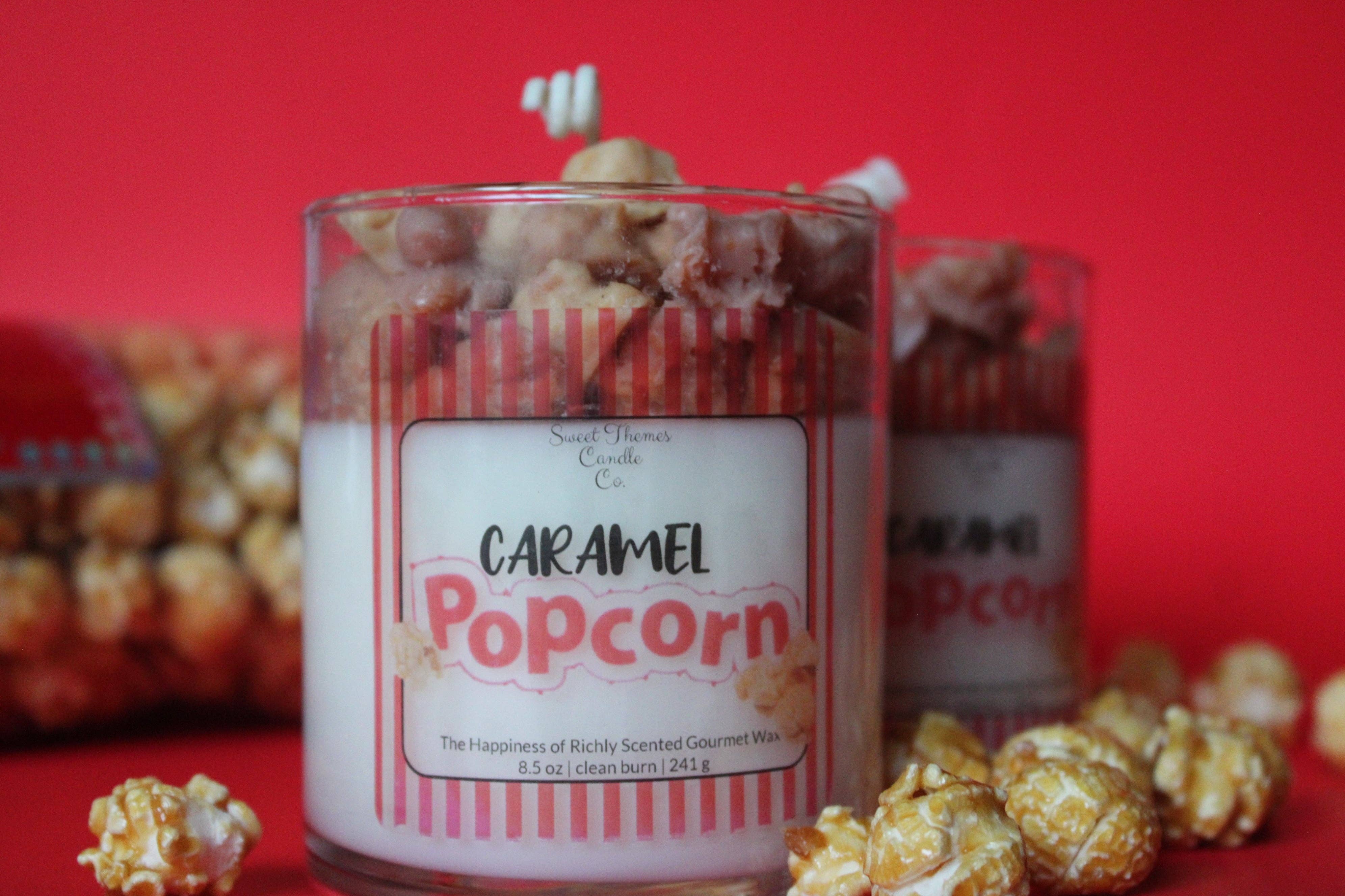 Sweet Themes Candle Co. - Wholesale Jar/Filled Candle - Caramel Popcorn - smells like Movie Night4