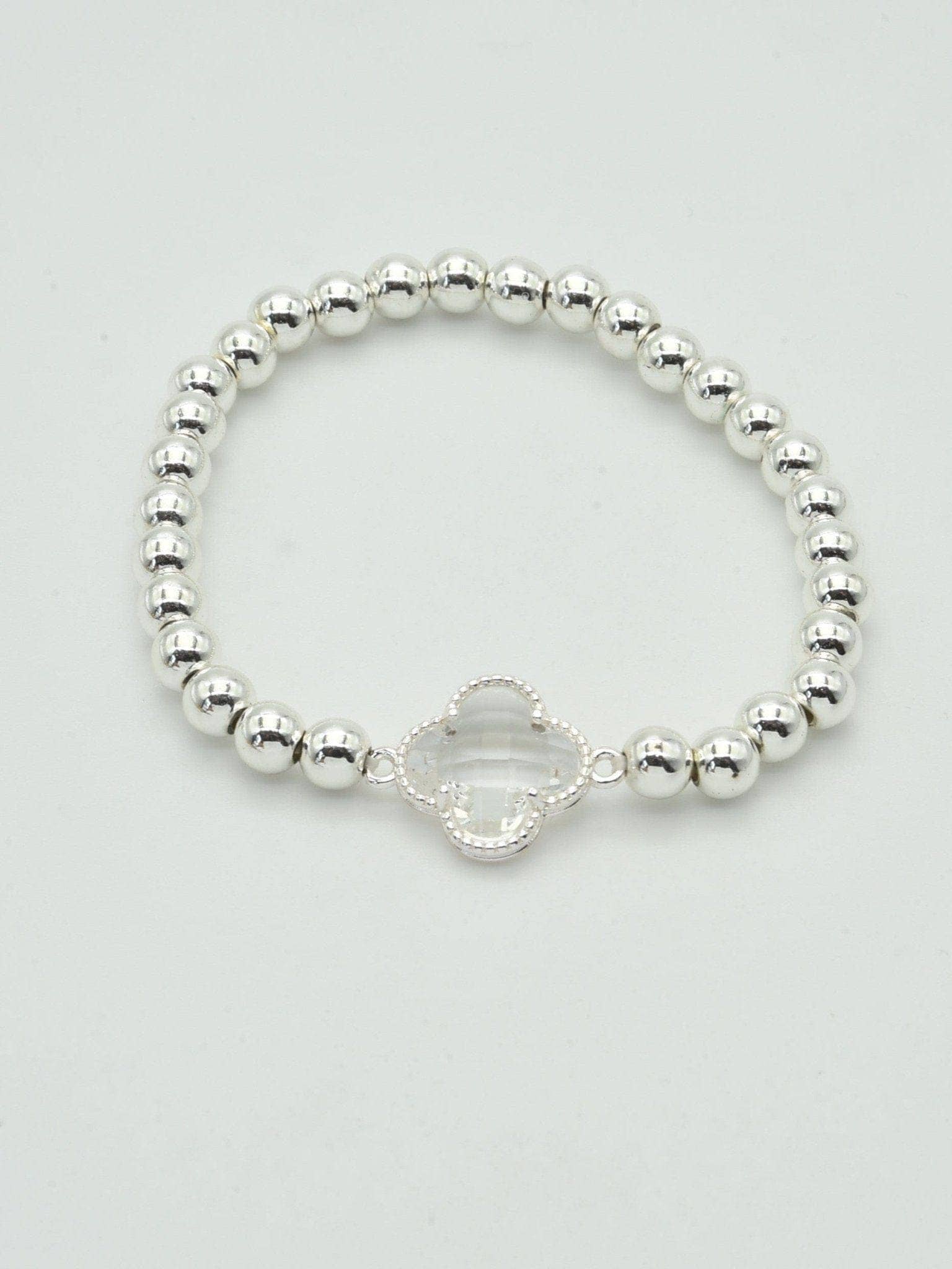 MiMi Wholesale - Wholesale Beaded Bracelet - CB2212 Clover Charm Beaded Bracelet7