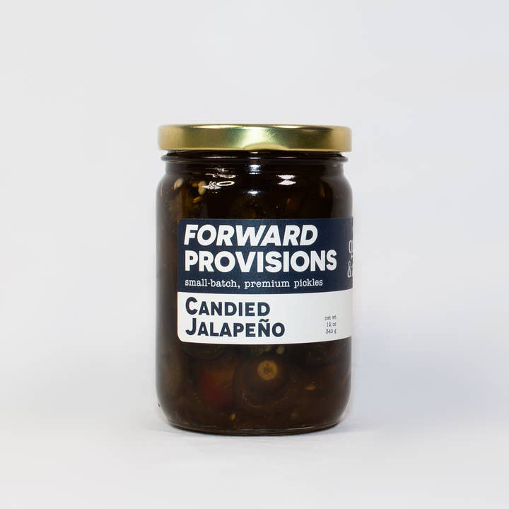Candied Jalapenos for wholesale by Gourmet Indulgences, LLC (dba Quince & Apple Company)