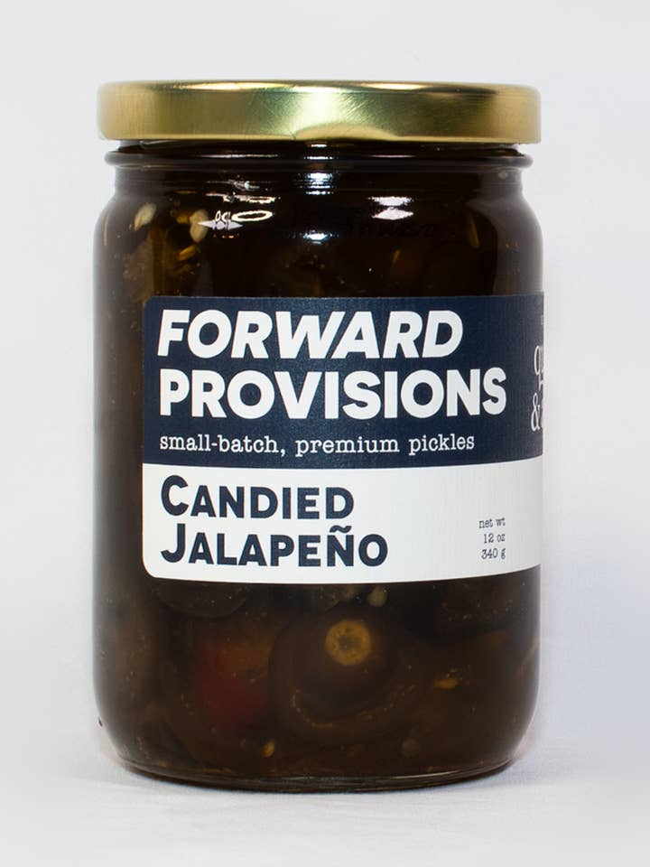 Candied Jalapenos for wholesale by Gourmet Indulgences, LLC (dba Quince & Apple Company)