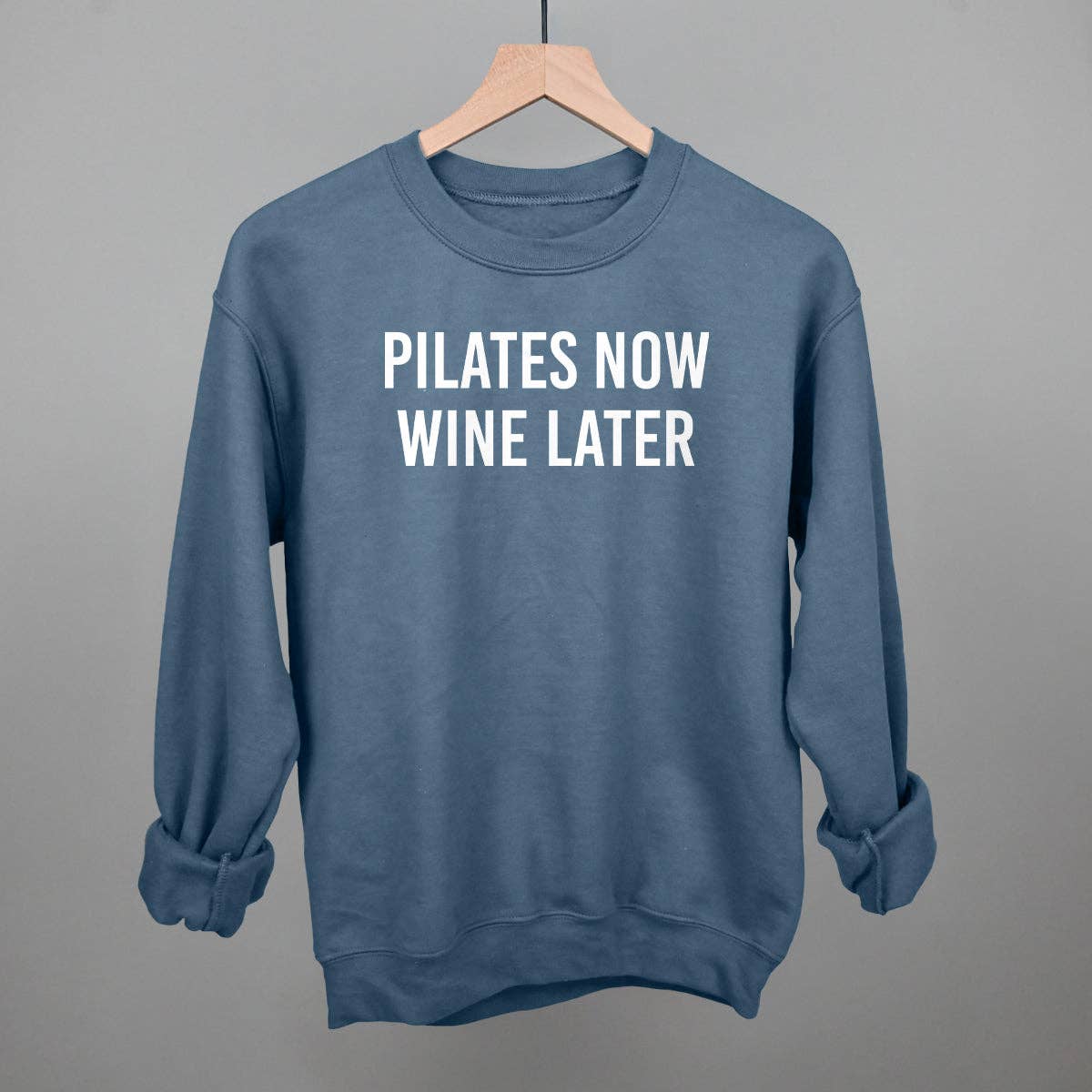 Ivy + Cloth - Wholesale Screen Printed T-Shirt - Women's - Pilates Now Wine Later4