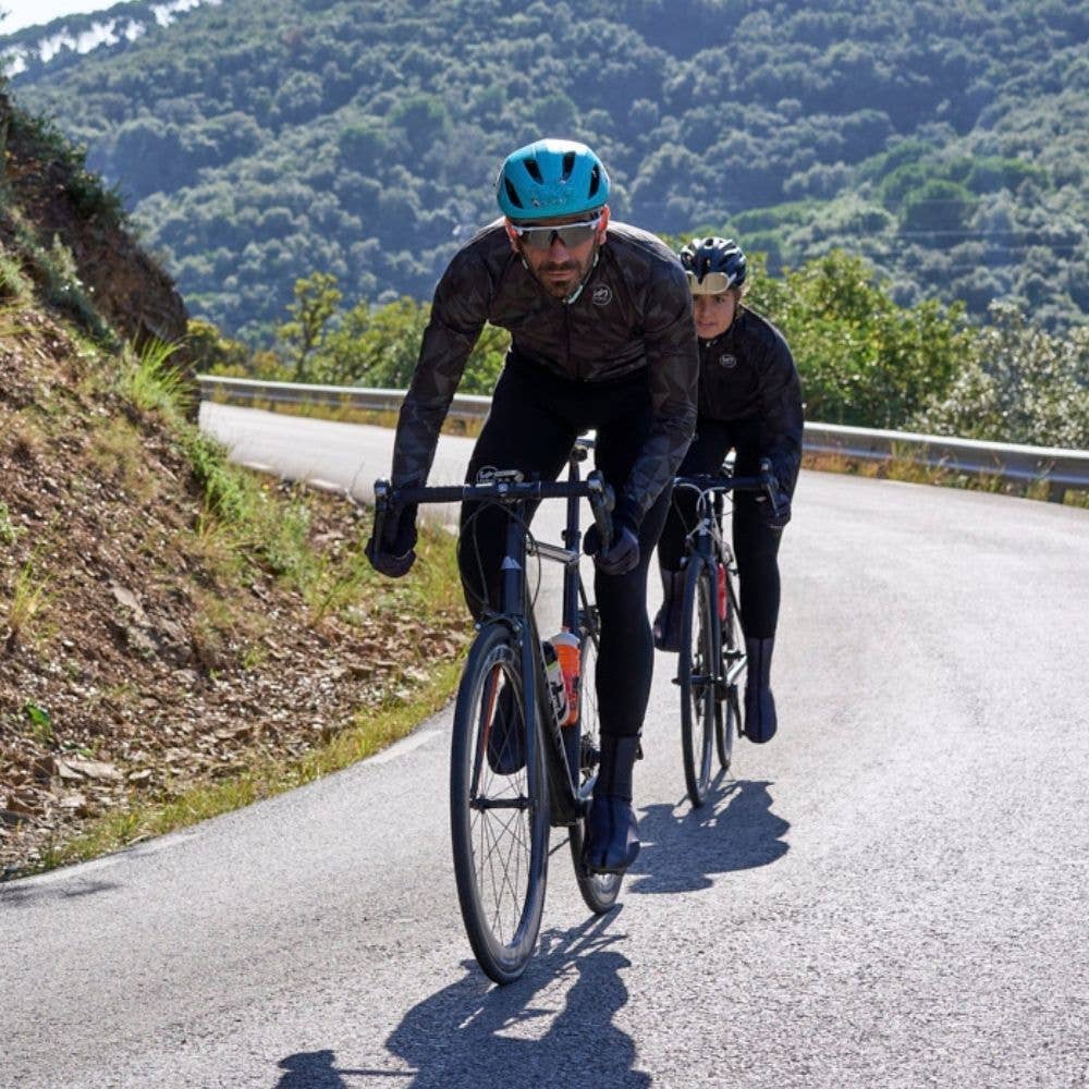 BLACK TRIANGLES OVAL Long Sleeve Cycling Jersey for wholesale on Faire2