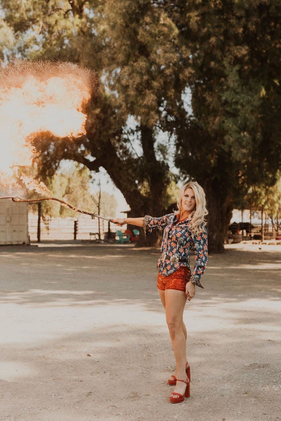 Rodeo Quincy – wholesale Tröja med knappar – Dam – Ride Sally Ride-knäppskjorta6