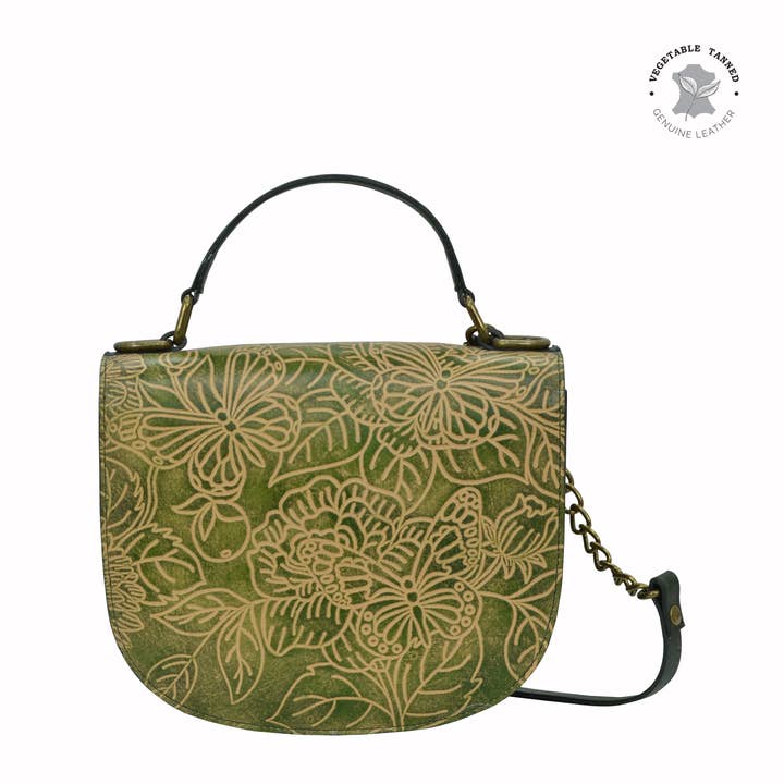 Anuschka | Vanya Lara (USA) - Wholesale Crossbody Bag - Women's - Hand-Painted Leather Flap Crossbody - 6940