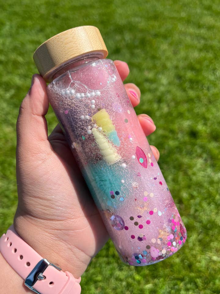 Unicorn Magical Glitter Sensory Shaker for Kids for wholesale by Happy Little Sprouts