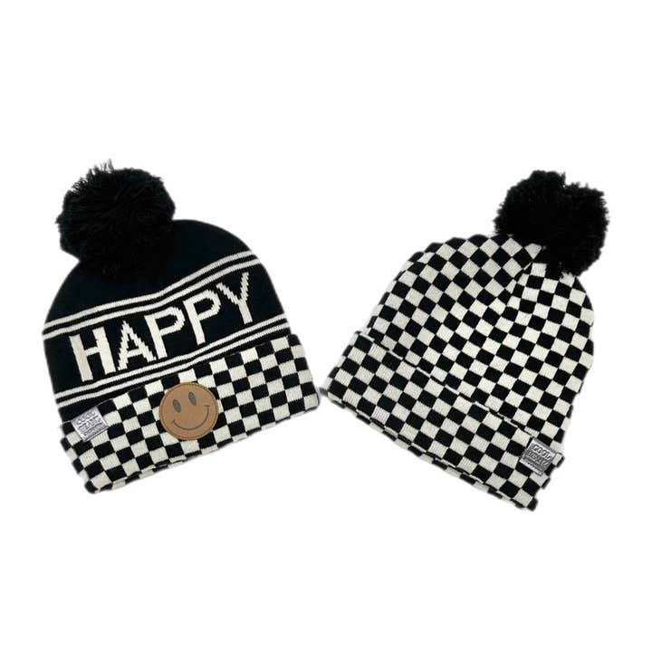 Happy Reversible Beanie for engroshandel hos Cool Beanz