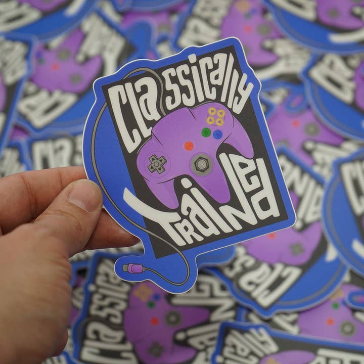 Trekkable Studios - Wholesale Sticker - Classically Trained N64 Gaming Sticker