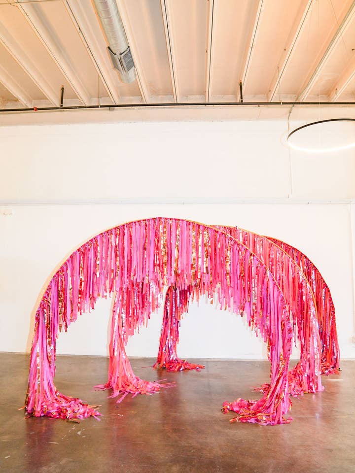 Sunset Bliss Fringe Tunnel for wholesale by Oh My Darling Party Co