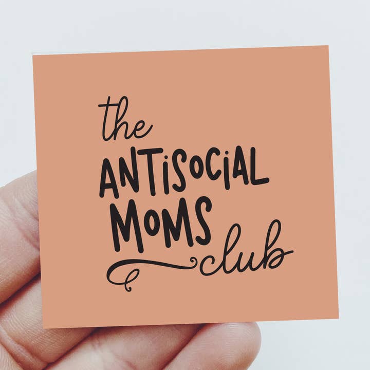 Magnet The Antisocial Moms Club, cadeau amusant pour la fête des mères pour la vente par Sassper Goods