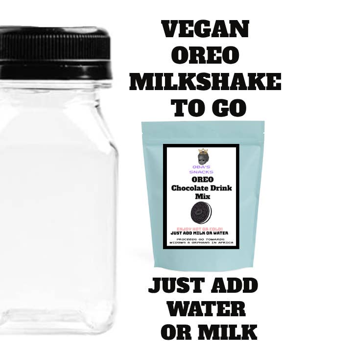 Maqoba - Vendita all'ingrosso Kit per bevande fai da te - Frullato al gusto di Oreo VEGANO in bottiglia! Versa e agita!