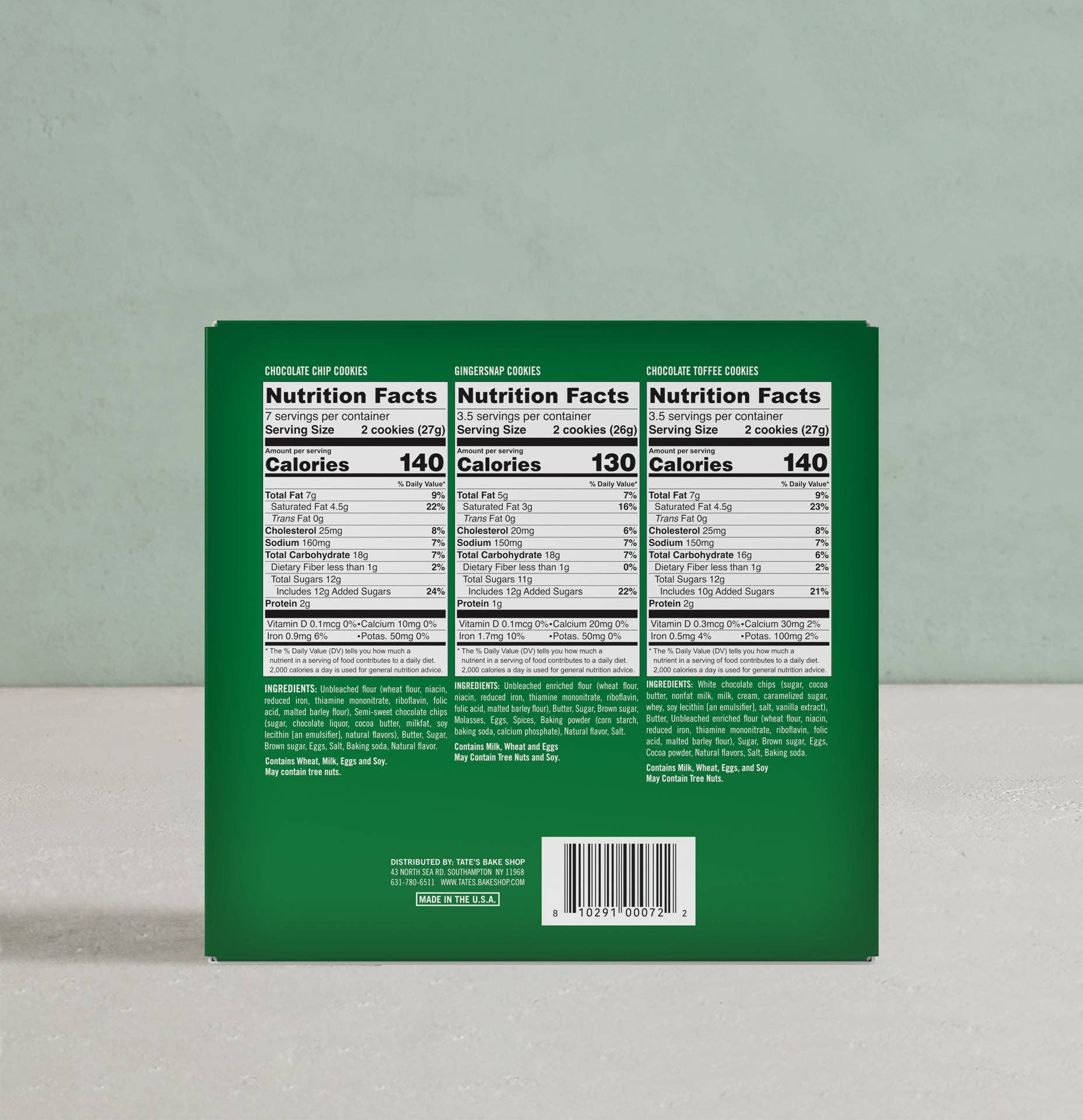 Tate's Bake Shop - Vente Biscuits - Coffret Cadeau de Biscuits de Noël1