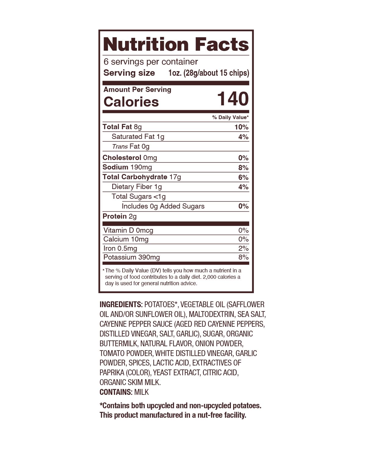 Uglies Kettle Chips - Wholesale Chips - Uglies 6oz Buffalo Ranch Kettle Cooked Potato Chips2