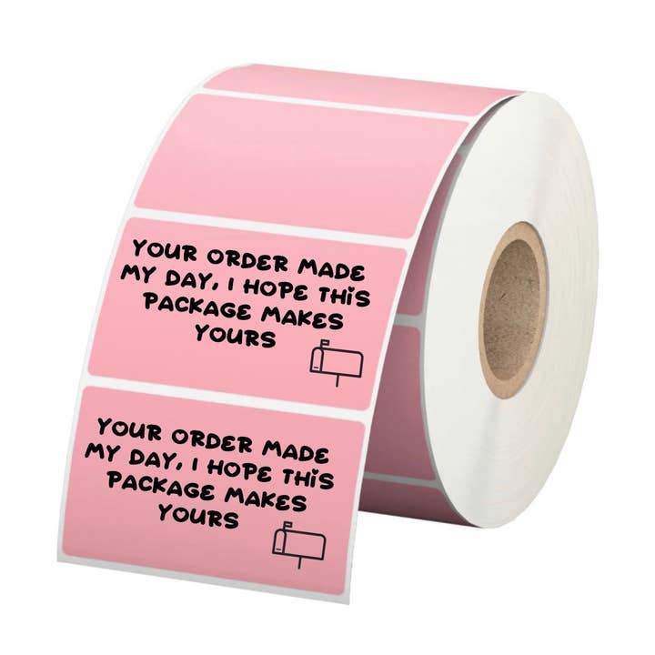 Thank you packaging label stickers for small business for wholesale by Unknown Designs