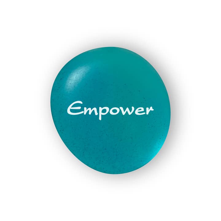 Lifeforce Glass, Inc. - Wholesale Keepsake Coin/Token - NEW Mermaid's Message Imprinted Frosted Glass Stones 2