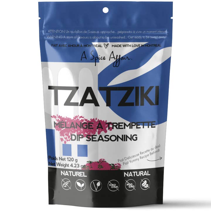 TZATZIKI DIP SEASONING 120 G (4.2 oz) POUCH for wholesale by A Spice Affair