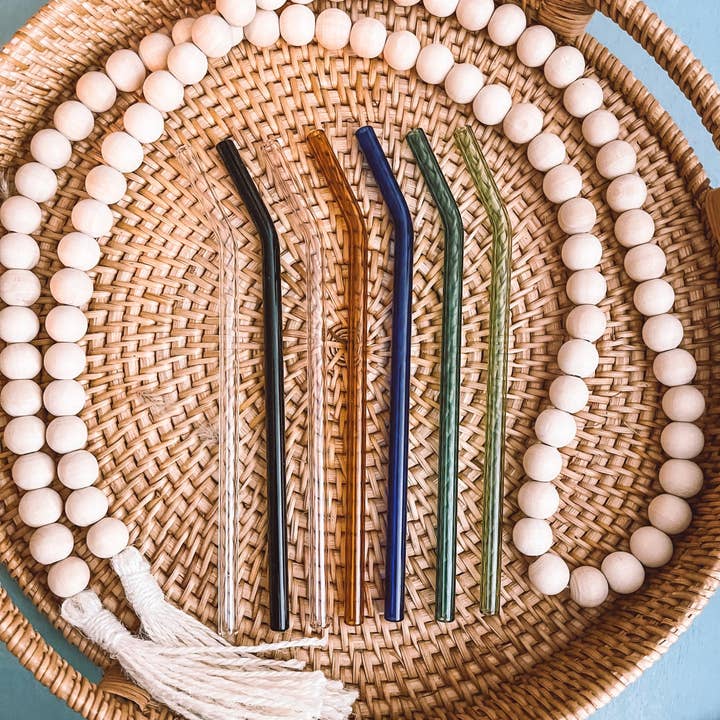 Colored Reusable Bent Glass Straws for 16oz Beer Can Glass and other Purchase Wholesale drinking straws. Free Returns & Net 60 Terms on Faire trending on Faire.