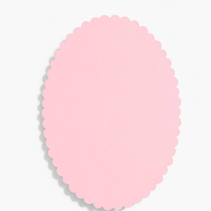 Paper Source Wholesale - Wholesale Stationery/Notecard Set - Archived Oval Scallop 4Bar Cards Bulk Pack (100 Pack)